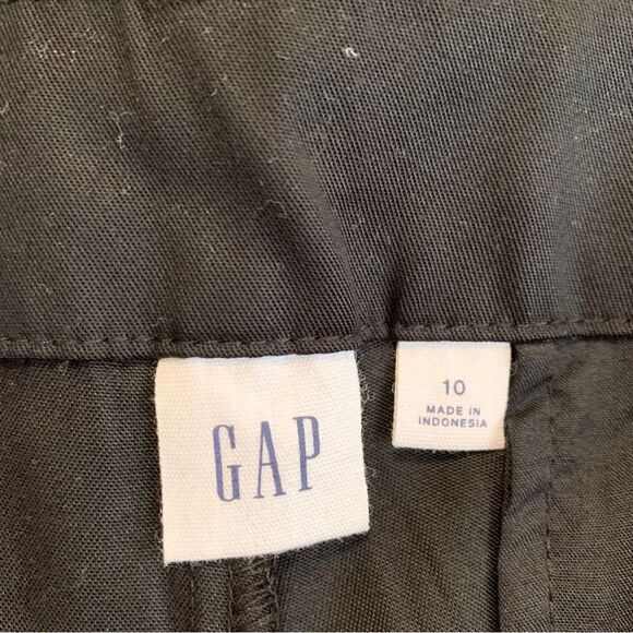 Gap Dressy Trouser wide leg pants in Black Lyocell size 10 - Picture 2 of 7